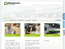 Tablet Screenshot of doeleman.nl